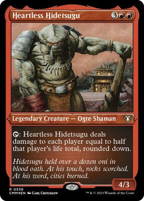 Heartless Hidetsugu (Foil Etched) card from Commander Masters