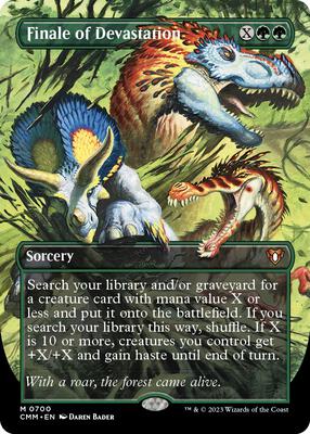 Finale of Devastation (Borderless) card from Commander Masters