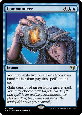Commandeer card from Commander Masters