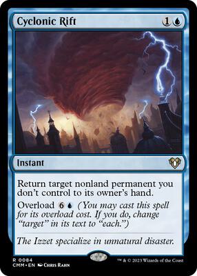 Cyclonic Rift card from Commander Masters