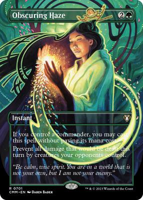 Obscuring Haze (Borderless) card from Commander Masters