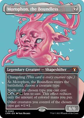 Morophon, the Boundless (Borderless) card from Commander Masters