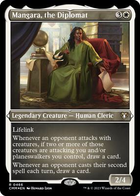 Mangara, the Diplomat (Foil Etched) card from Commander Masters