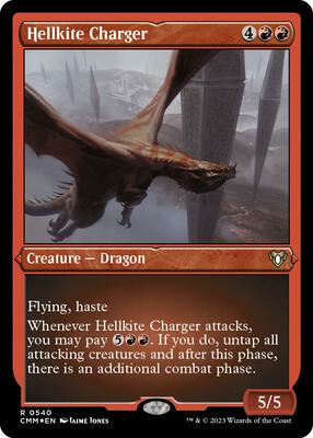 Hellkite Charger (Foil Etched) card from Commander Masters