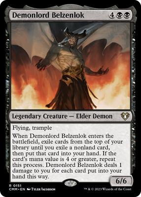 Demonlord Belzenlok card from Commander Masters