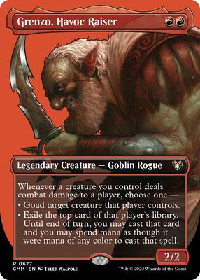 Grenzo, Havoc Raiser (Borderless) card from Commander Masters