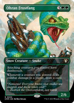 Ohran Frostfang (Borderless) card from Commander Masters