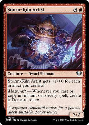 Storm-Kiln Artist card from Commander Masters