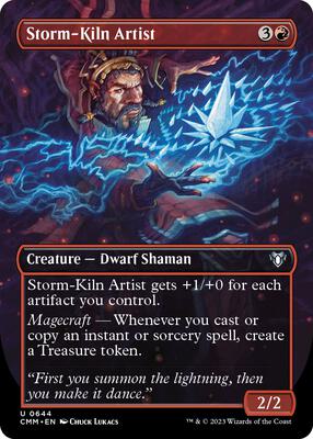Storm-Kiln Artist (Borderless) card from Commander Masters