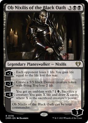 Ob Nixilis of the Black Oath card from Commander Masters