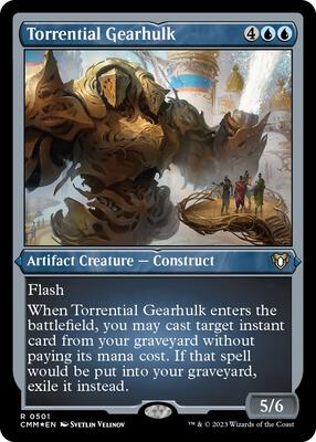Torrential Gearhulk (Foil Etched) card from Commander Masters
