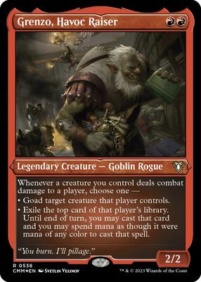 Grenzo, Havoc Raiser (Foil Etched) card from Commander Masters