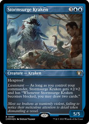 Stormsurge Kraken (Foil Etched) card from Commander Masters