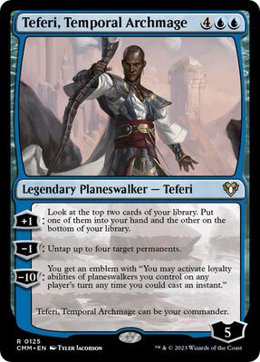 Teferi, Temporal Archmage card from Commander Masters