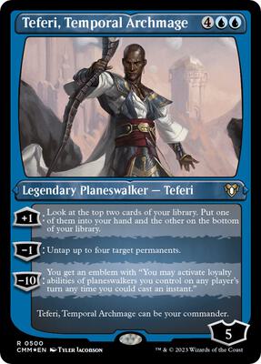Teferi, Temporal Archmage (Foil Etched) card from Commander Masters