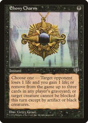 Ebony Charm card from Mirage