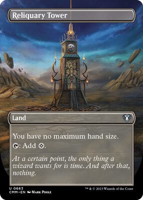 Reliquary Tower (Borderless) card from Commander Masters