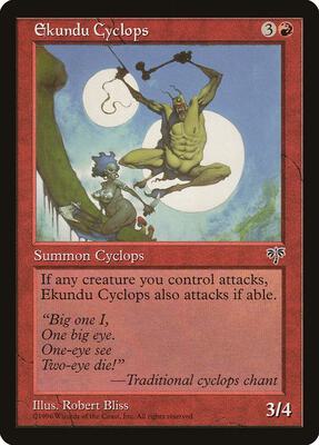 Ekundu Cyclops card from Mirage