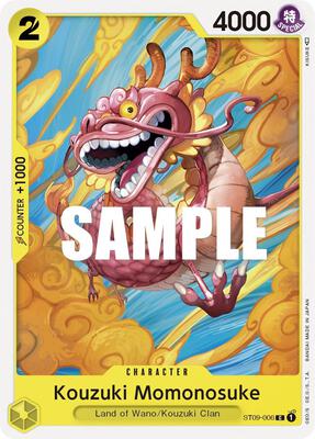 Kouzuki Momonosuke card from Starter Deck 9: Yamato