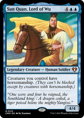 Sun Quan, Lord of Wu card from Commander Masters
