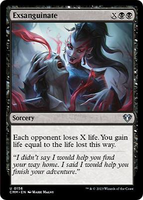 Exsanguinate card from Commander Masters
