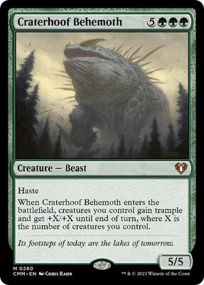 Craterhoof Behemoth card from Commander Masters