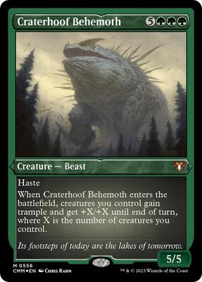 Craterhoof Behemoth (Foil Etched) card from Commander Masters