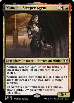 Xantcha, Sleeper Agent card from Commander Masters