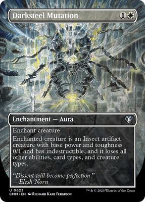 Darksteel Mutation (Borderless) card from Commander Masters