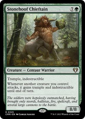 Stonehoof Chieftain card from Commander Masters