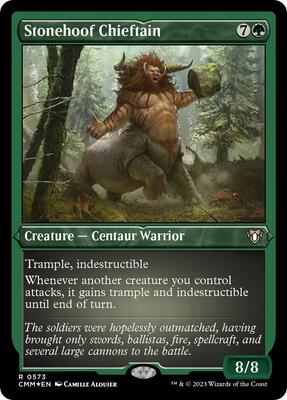Stonehoof Chieftain (Foil Etched) card from Commander Masters