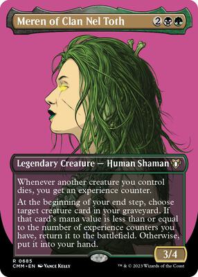 Meren of Clan Nel Toth (Borderless) card from Commander Masters