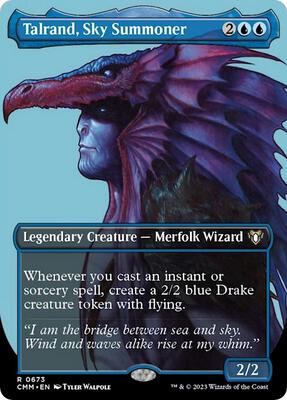 Talrand, Sky Summoner (Borderless) card from Commander Masters