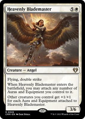 Heavenly Blademaster card from Commander Masters