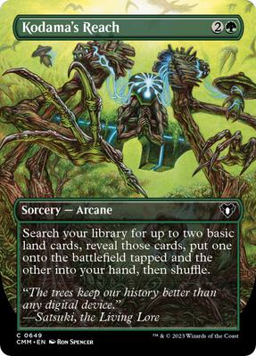 Kodama's Reach (Borderless) card from Commander Masters