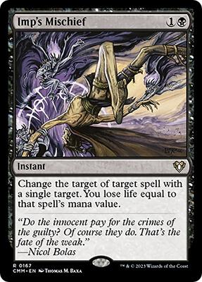 Imp's Mischief card from Commander Masters