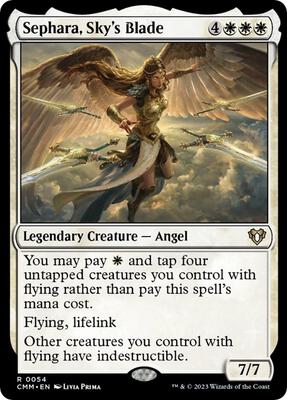 Sephara, Sky's Blade card from Commander Masters