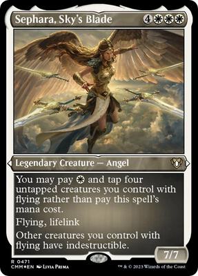 Sephara, Sky's Blade (Foil Etched) card from Commander Masters