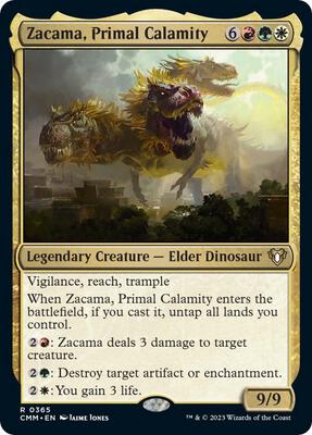 Zacama, Primal Calamity card from Commander Masters