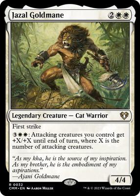 Jazal Goldmane card from Commander Masters