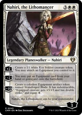 Nahiri, the Lithomancer card from Commander Masters