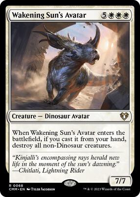 Wakening Sun's Avatar card from Commander Masters