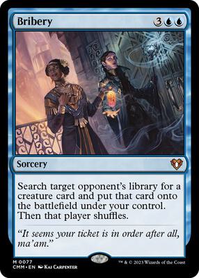 Bribery card from Commander Masters