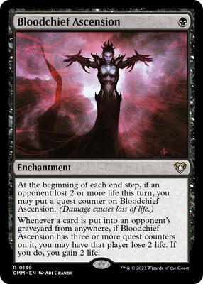 Bloodchief Ascension card from Commander Masters