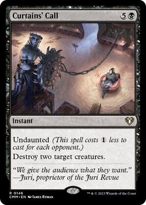 Curtains' Call card from Commander Masters
