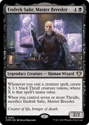 Endrek Sahr, Master Breeder card from Commander Masters