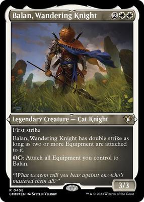 Balan, Wandering Knight (Foil Etched) card from Commander Masters