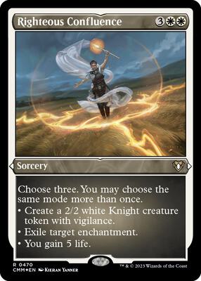 Righteous Confluence (Foil Etched) card from Commander Masters