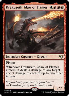 Drakuseth, Maw of Flames card from Commander Masters