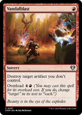 Vandalblast card from Commander Masters